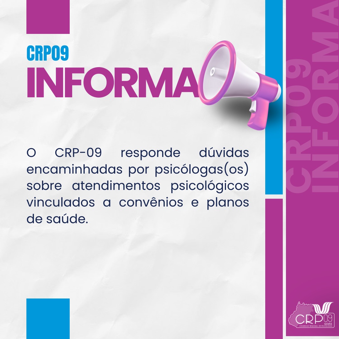 CRP09 divulga estudo sobre atendimentos psicológicos vinculados a convênios e planos de saúde