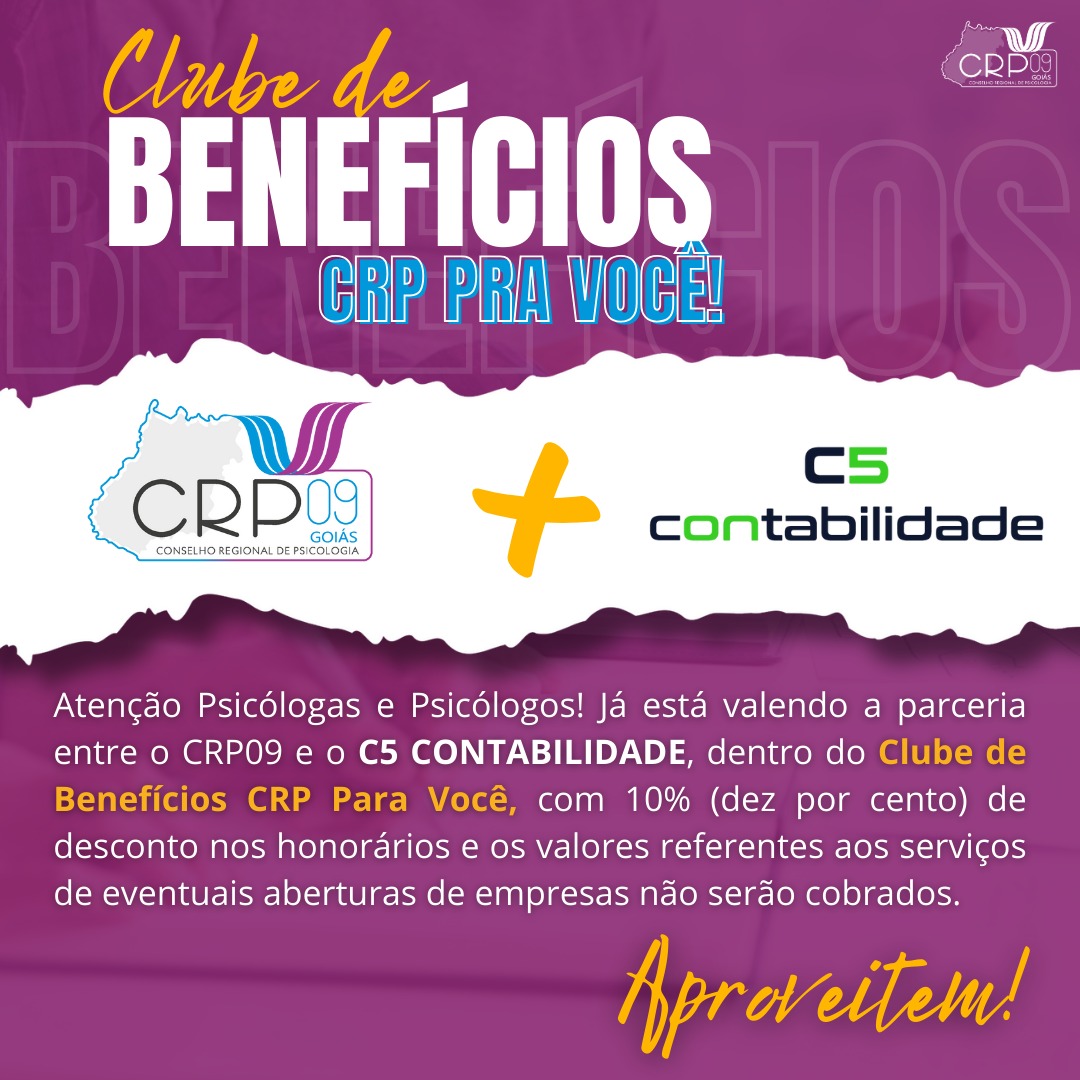 CRP09 e C5 Contabilidade fecham parceria pelo clube de benefícios 