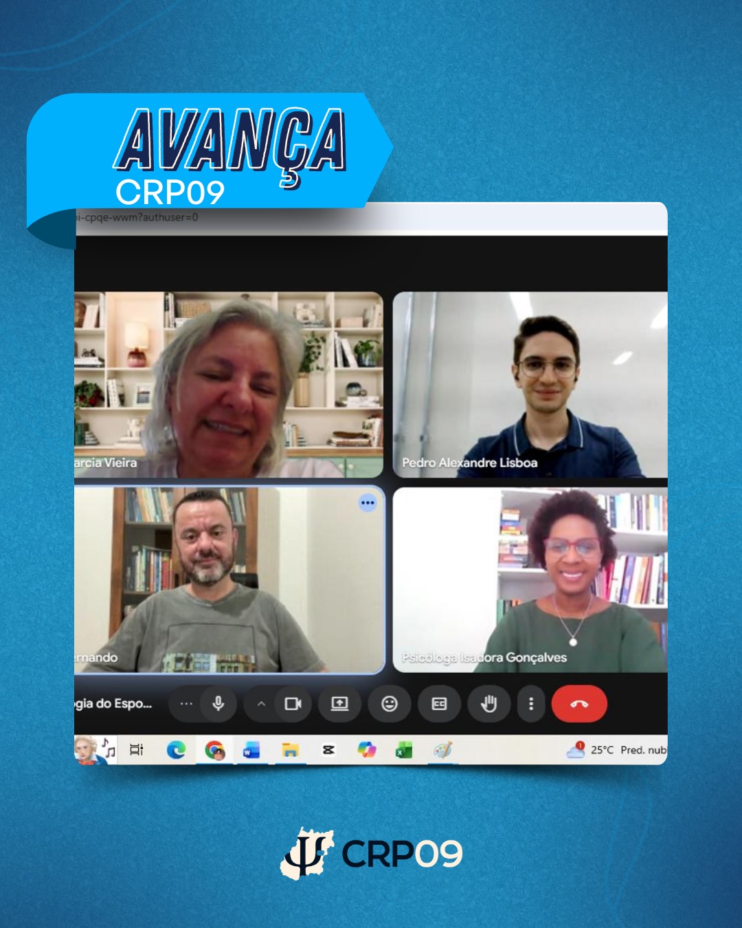A Comissão de Psicologia do Esporte conclui a suas atividades de 2025 com projetos e ações para o ano de 2026
