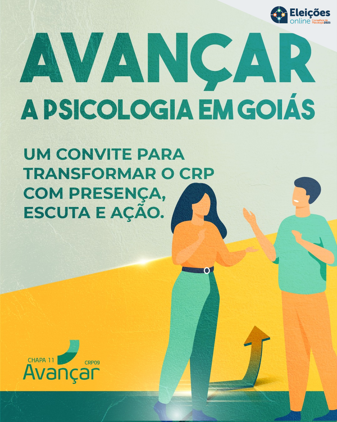 Vote Chapa 11 para Avançar a Psicologia em Goiás!