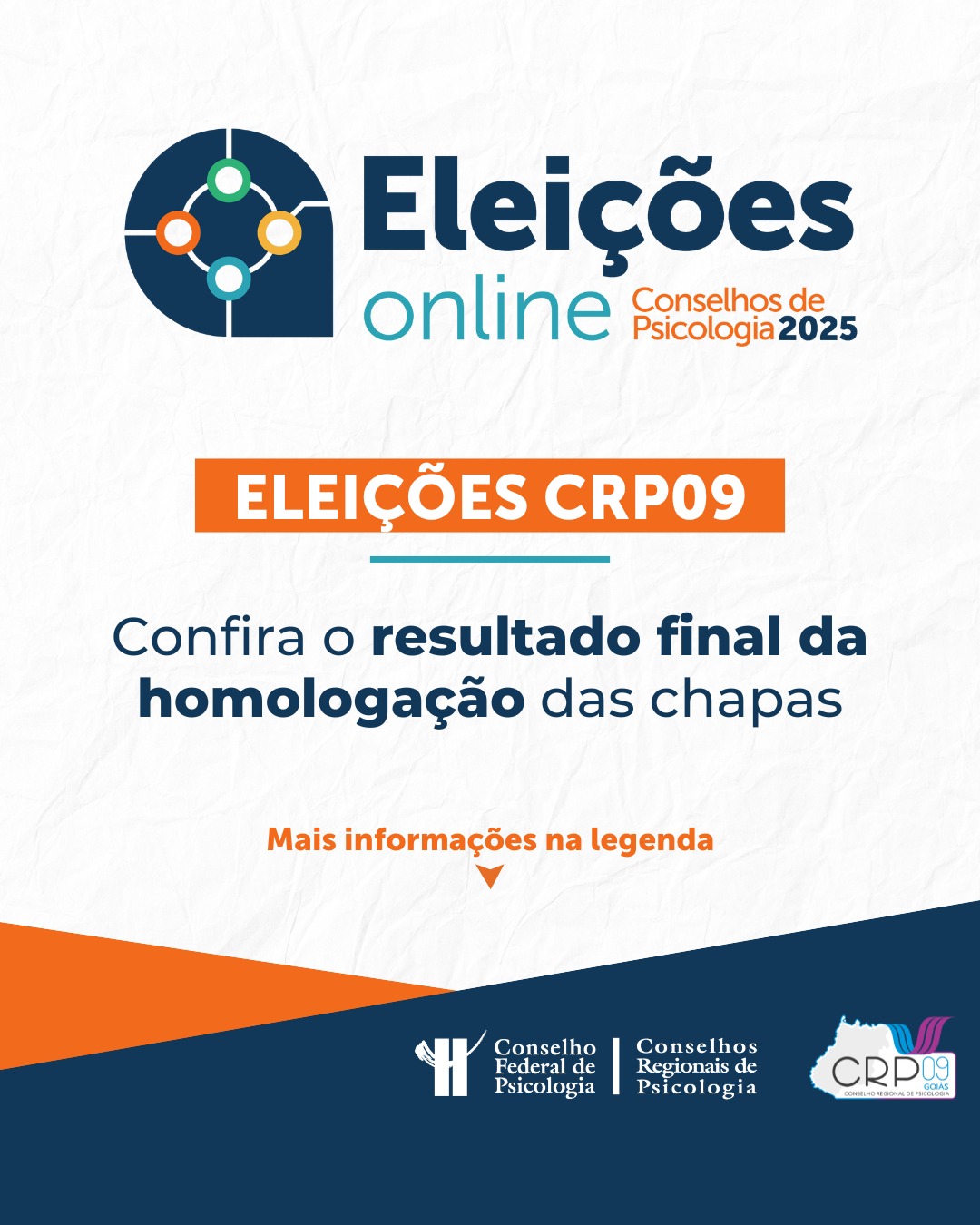 CRE-CRP-09 INFORMA CHAPAS HOMOLOGAS PARA ELEIÇÕES (2025/2028)