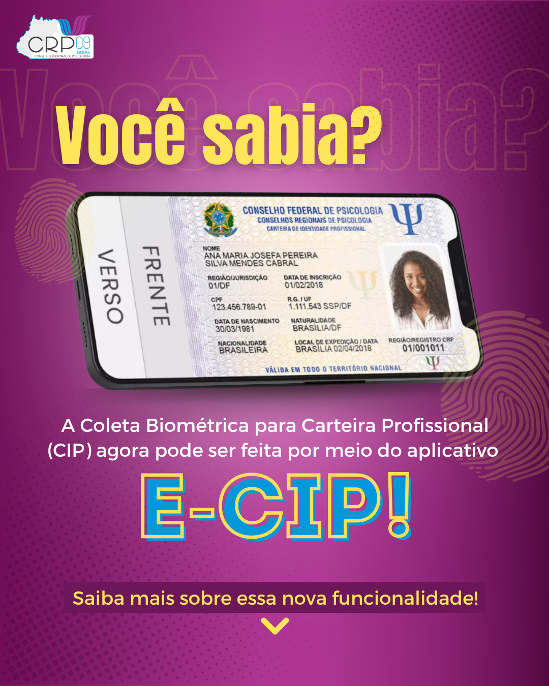 Nova Funcionalidade da E-CIP