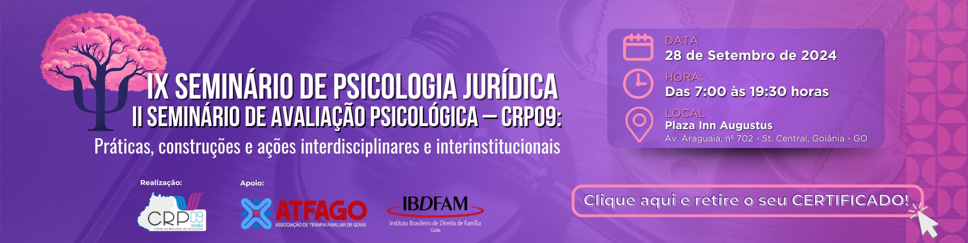 Certificado IX Seminário De Psicologia Jurídica