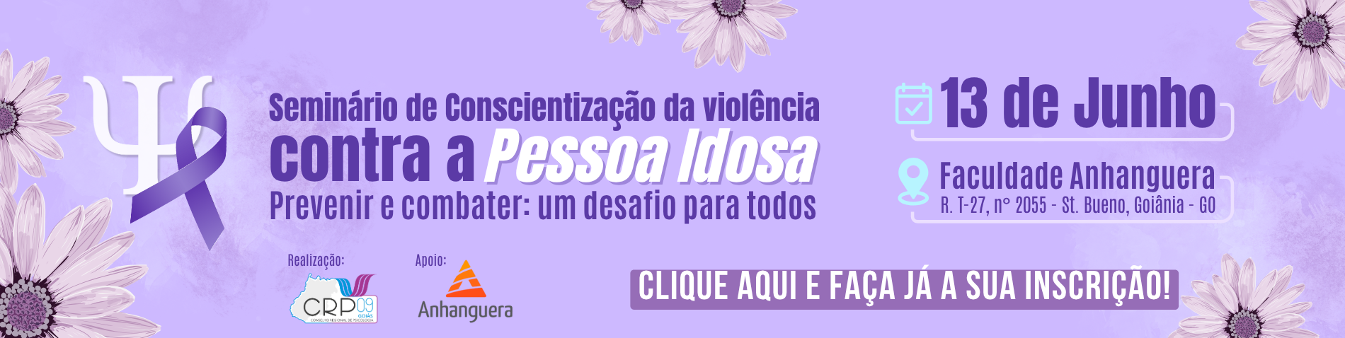SEMINÁRIO DE CONSCIENTIZAÇÃO DA VIOLÊNCIA CONTRA A PESSOA IDOSA inscrição