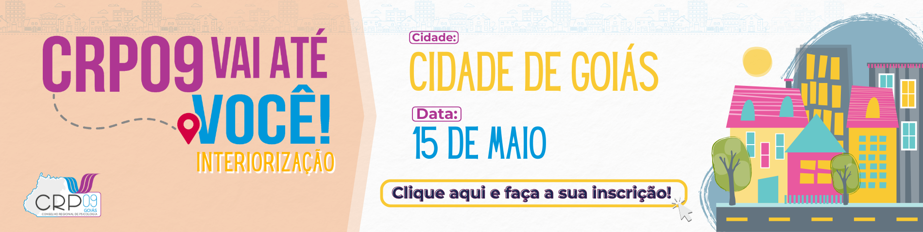 CRP VAI ATÉ VOCÊ – cidade de goiás - inscricao