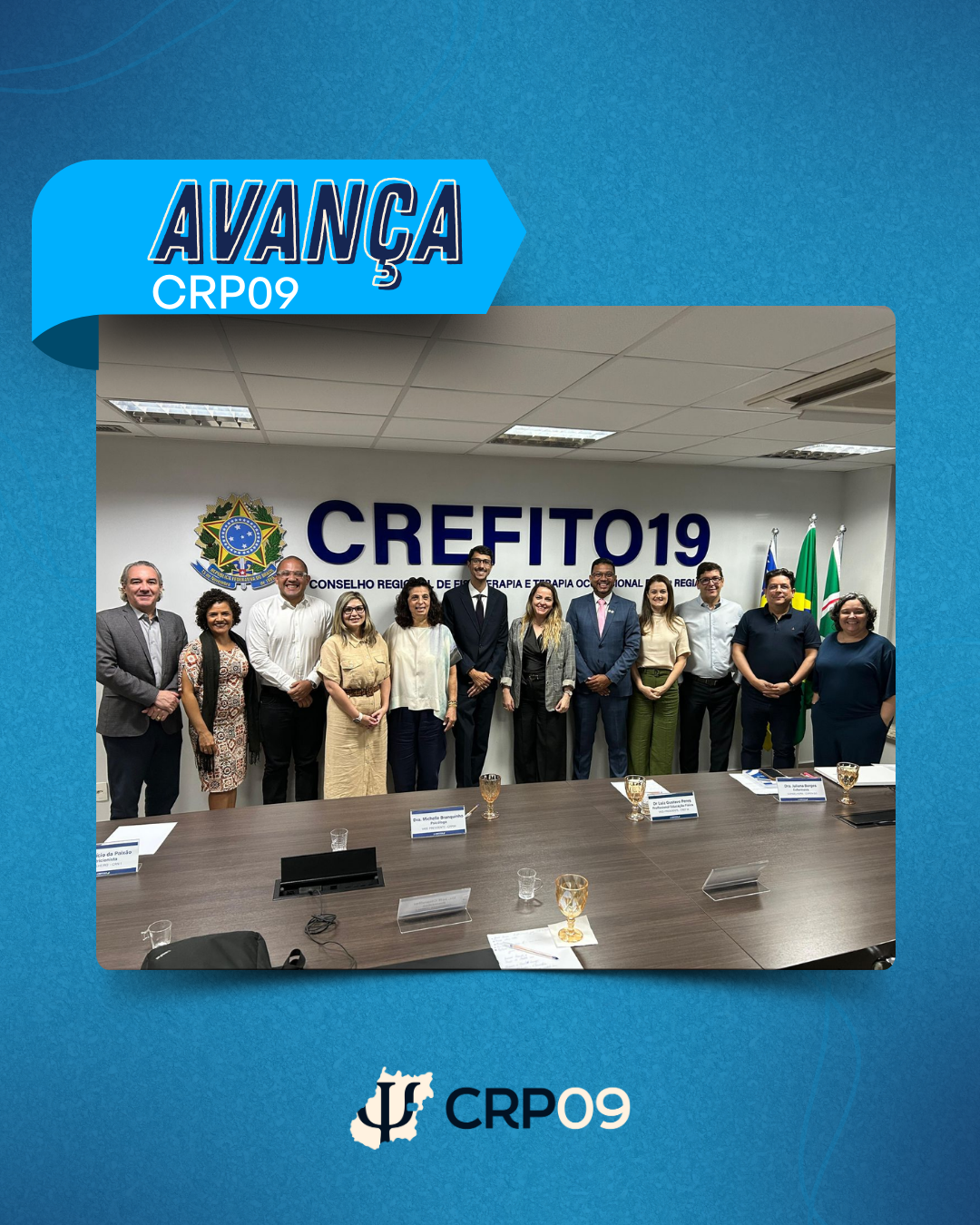 CRP09 esteve presente na reunião do Fórum dos Conselhos Regionais da Área de Saúde do Estado de Goiás