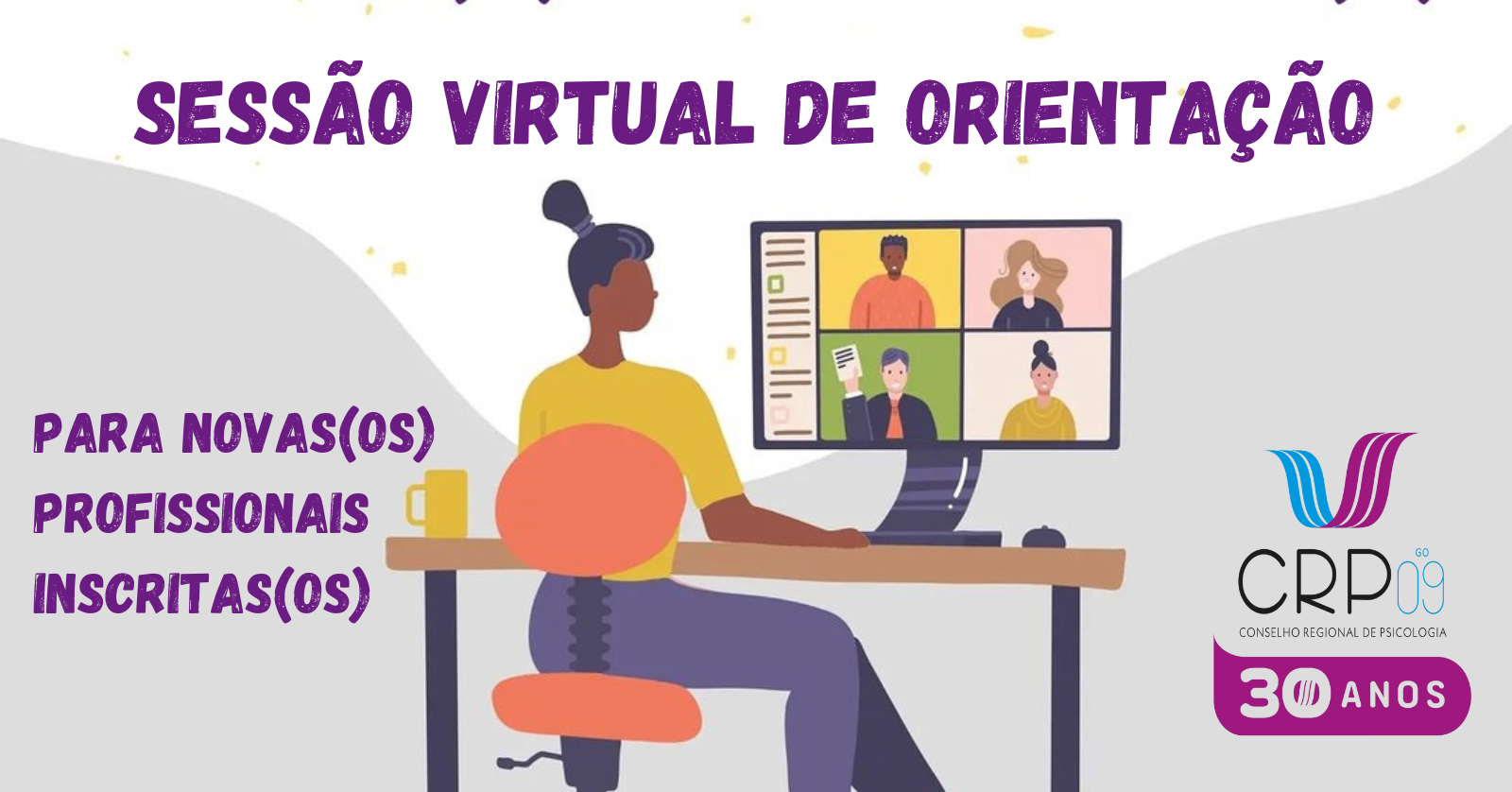 SESSÃO VIRTUAL DE ORIENTAÇÃO PROFISSIONAL banner 1600 px 838 px